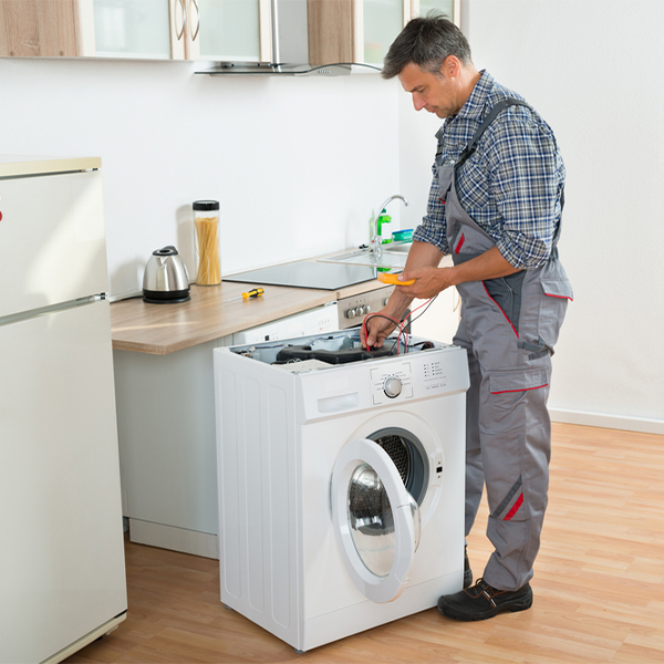 can you walk me through the steps of troubleshooting my washer issue in Colebrook